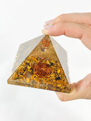 Orgonite Pyramid Tiger Eye 281g