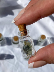 Sapphire and Glass Jar Mini