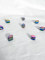 Magnetic Hematite Rainbow Diamonds Pair 42g