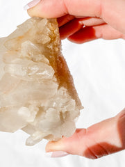 Smoky Himalayan Quartz Cluster with Inclusions 195g