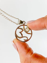 Om Moonstone Pendant
