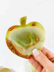 Green Onyx Apple Bowl | Large