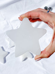 Selenite Star Plate | Large