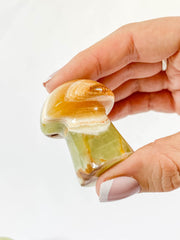 Green Onyx Mushrooms Carving