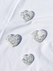 Howlite Heart | Medium