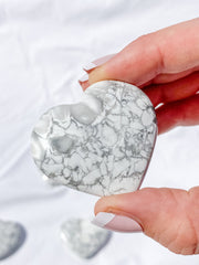 Howlite Heart | Medium