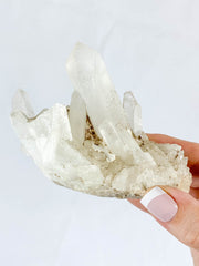 Quartz Cluster with Inclusions 280g