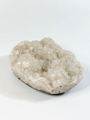 Apophyllite Cluster with Druzy Inclusions 840g