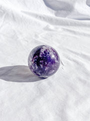 Lepidolite Sphere | Large