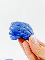 Blue Quartz Hedgehog Carving