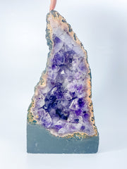 Amethyst and Pink Geode Statement Piece “Witches Hat” 8kg