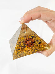 Orgonite Pyramid Tiger Eye 281g