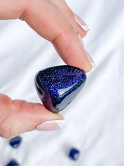 Blue Gold Stone Tumbles | Medium