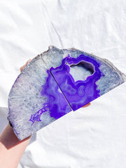 Died Agate Natural Bookend 3.9kg
