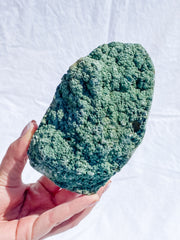 Green Heulandite Cut Base Cluster 645g