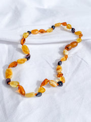 Amber Baby Teething Necklace Polished