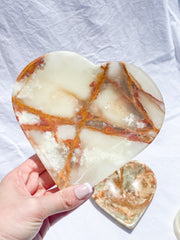 Green Onyx Heart Bowl | X Large
