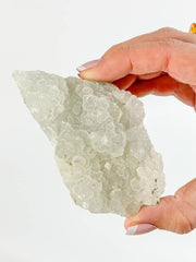 Apophyllite Cluster with Druzy Inclusions 178g