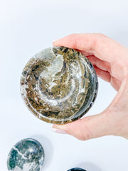 Black Onyx with inclusions Bowl | Medium