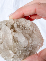 Smoky Himalayan Quartz Cluster with Inclusions 175g