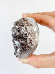 Amethyst with Inclusions Cluster Heart 195g