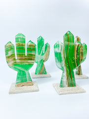 Onyx Cactus Carving | Large
