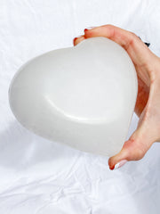 Selenite Heart Cleansing Bowl | X Large
