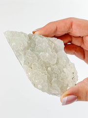 Apophyllite Cluster with Druzy Inclusions 178g