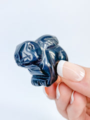 Black Obsidian Rabbit Carving