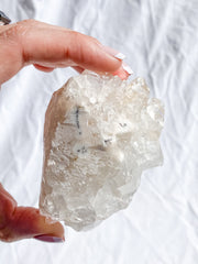 Glass Apophyllite Cluster with Stilbite 262g