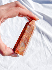 Crazy Lace Agate Polished Point 97g