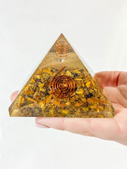 Orgonite Pyramid Tiger Eye 281g