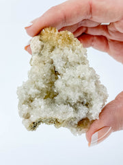 White Heulandite Cluster 75g