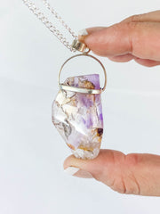 Amethyst Elestial Extra Large Pendant