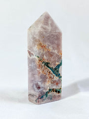Pink Amethyst Polished Point with Inclusions 199g