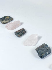 Rose Quartz and Black Tourmaline House Protection | Small
