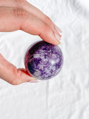 Lepidolite Sphere | Medium