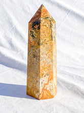 Crazy Lace Agate Polished Point 730g