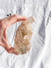 Smoky Himalayan Quartz Cluster with Inclusions 398g