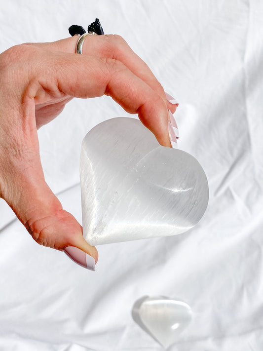 Selenite Heart | X Large