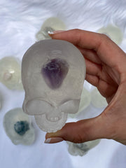 “Candles n Dreams” Skull with Mixed Crystals Soap
