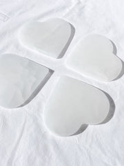 Selenite Heart Cleansing Plate
