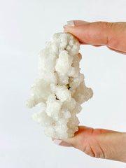 White Chalcedony Stalactite Cluster 89g