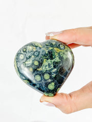 Kambaba / Crocodile Jasper Heart | Large