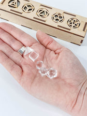 Platonic Solid Sacred Geometry | Clear Quartz