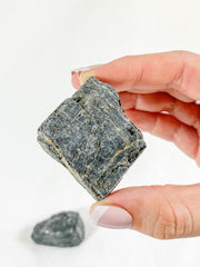 Black Tourmaline and Hematite Natural | Small