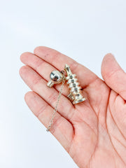 Silver Spiral Pendulum