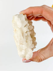 White Chalcedony Stalactite Cluster 244g
