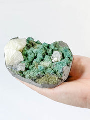 Green Heulandite with Inclusions 640g