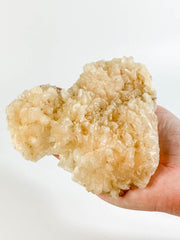 Stilbite Cluster Heart 562g